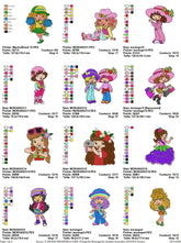 Strawberry Shortcake Embroidery Pack" – Perfect for Colorful Creations! - FineryEmbroidery